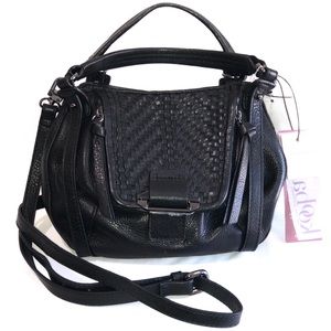KOOBA Mini Jonnie Black Leather Crossbody Bag